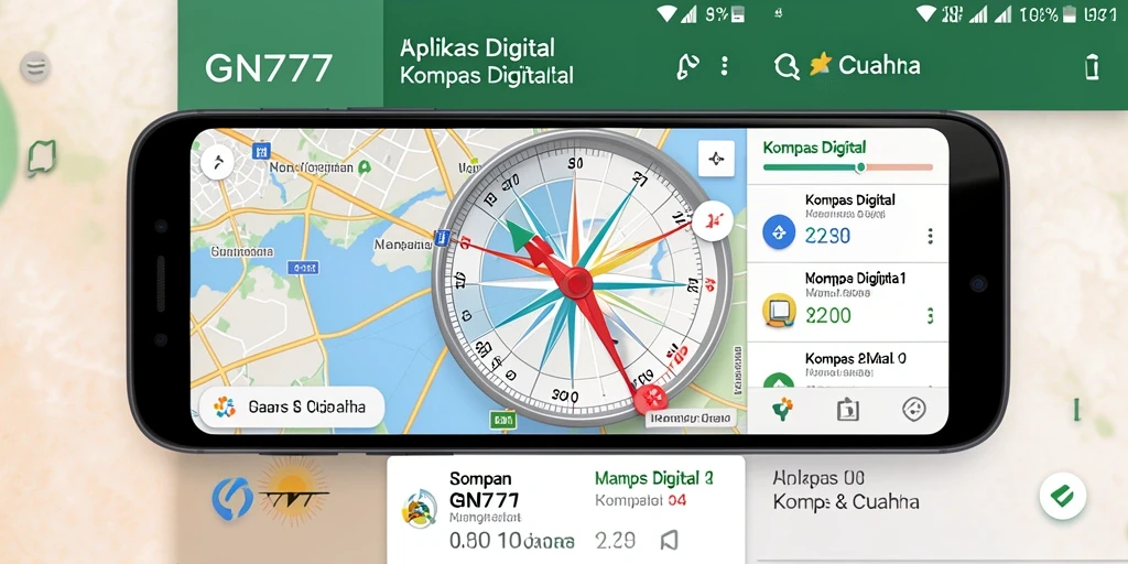 Tampilan antarmuka GN777 yang modern dan fungsional untuk navigasi.
