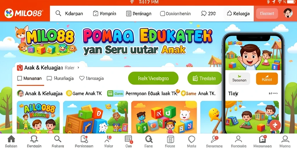 Tampilan antarmuka menarik dari aplikasi Game Anak TK.