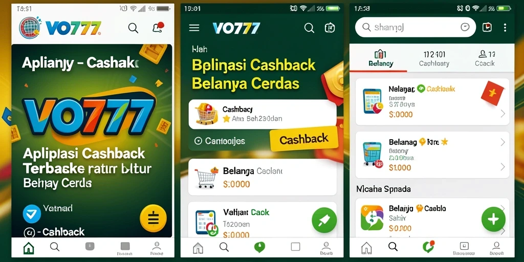 Tampilan antarmuka VO777 yang menarik dan intuitif untuk Cashback.