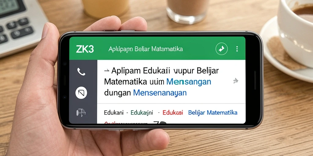 Antarmuka interaktif ZK3 untuk belajar matematika.