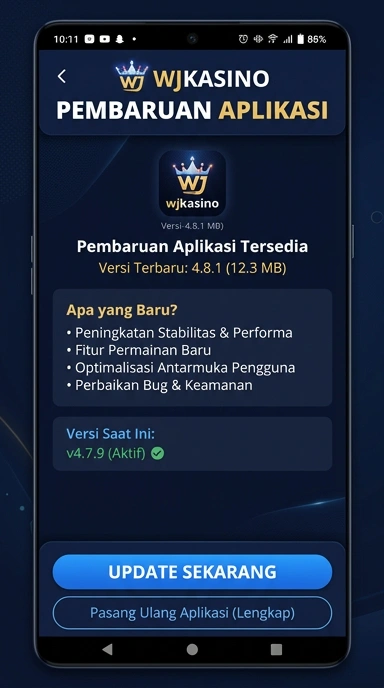 Riwayat Versi wjkasino untuk Pengguna Android